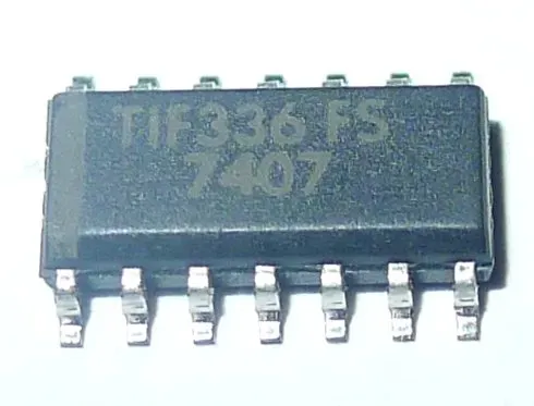 7407D TI hex open collector buffer