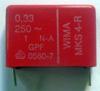 0,33µF 250V AC MKS4-R WIMA