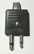 Dubbele jack-connector 2,5 + 3,5 mm