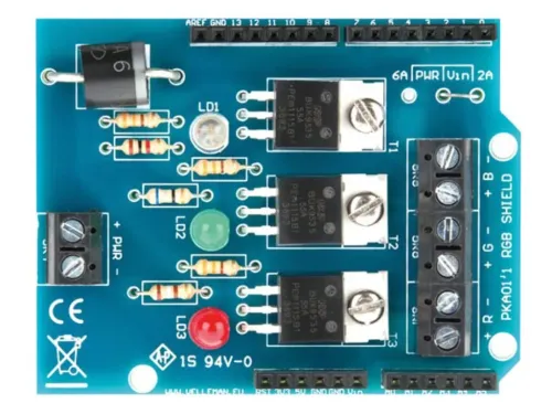 KA01 = WPK01 RGB shield for Arduino (kit)