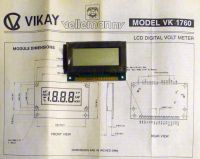 Velleman (Vikay) VK1760 200mV 3,5 digit LCD panel meter