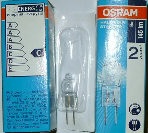 6V 10W G4 Osram 64410S Halostar Starlite