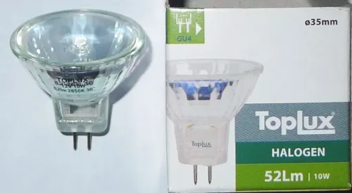 12V 10W GU4 MR11-C 30° dichroic Toplux