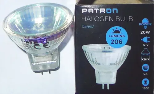 12V 20W GU4 MR11-C 36° dichroic Patron